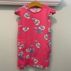 Art & Eden Girls Pink Floral Cotton Dress (size 6)